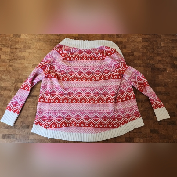 Old Navy Festive Open Cardigan Juniors Size XL (14) Christmas NOT ugly sweater - Picture 11 of 12